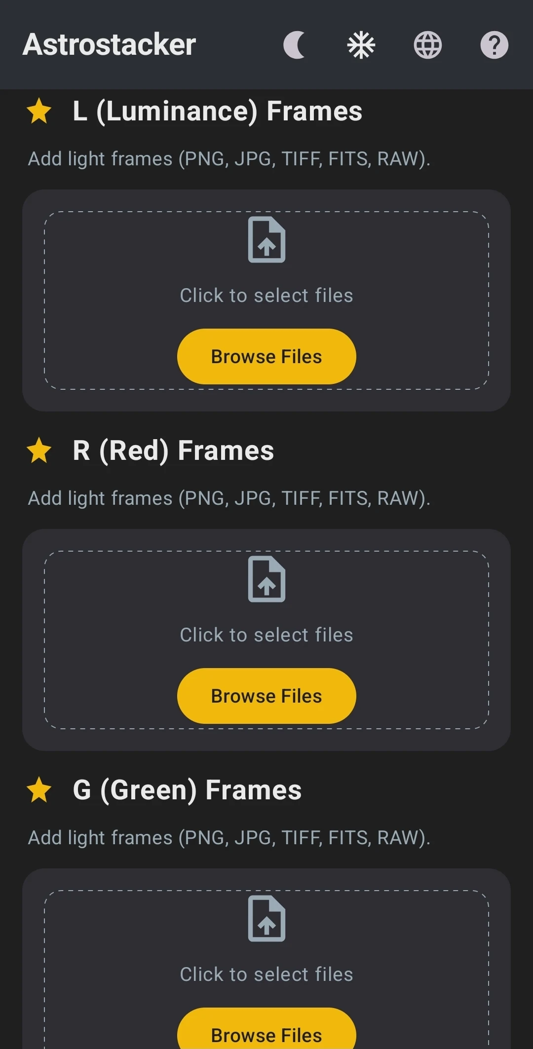 Astrostacker screenshot