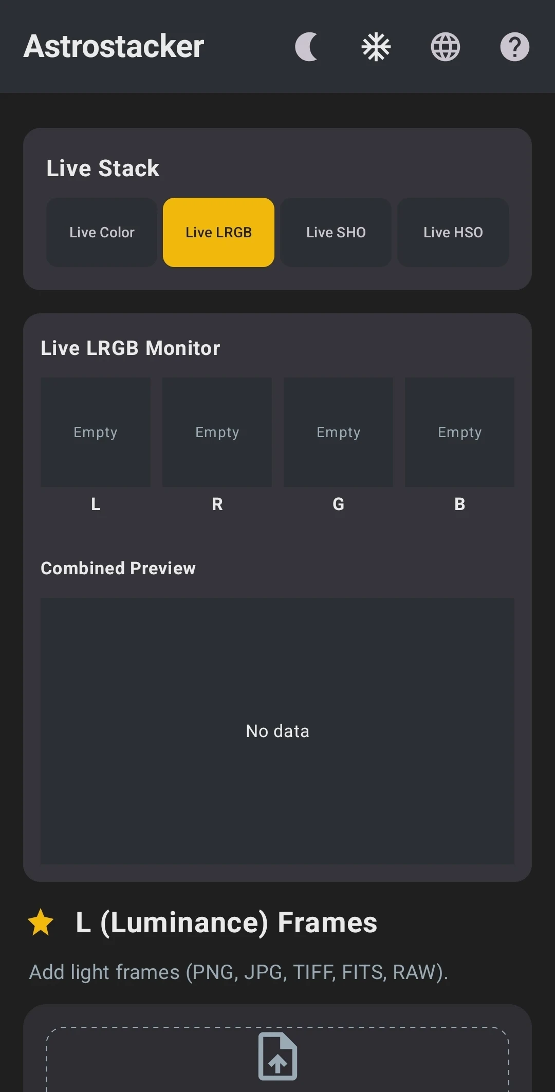 Astrostacker screenshot