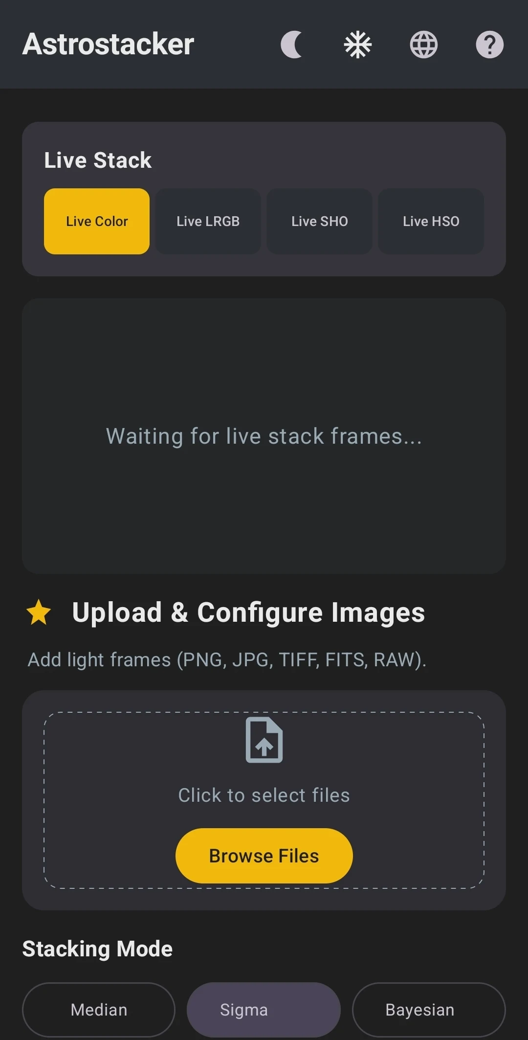 Astrostacker screenshot