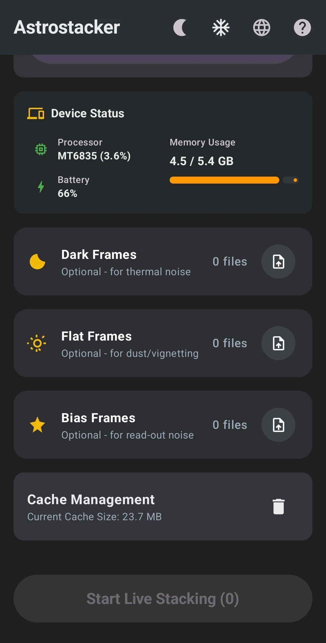 Astrostacker screenshot