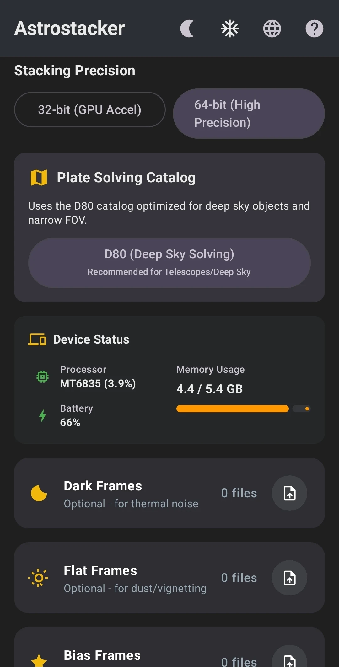 Astrostacker screenshot